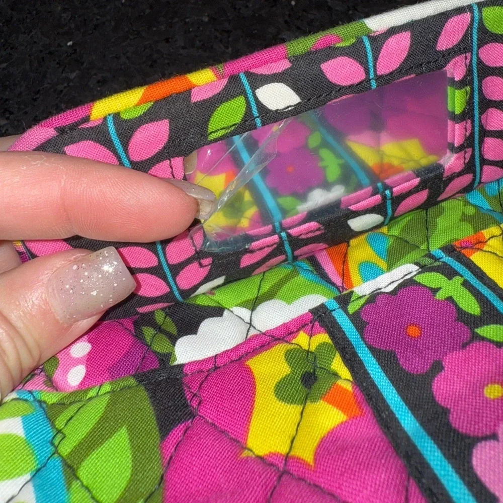 NEW VERA BRADLEY VA VA BLOOM MIRRORED MAKEUP BAG